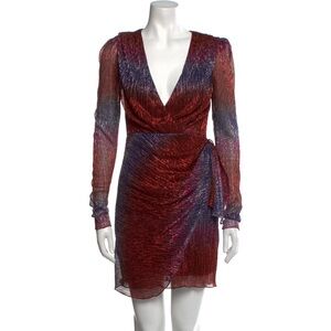 PatBo Rainbow Lurex Mini Dress Sz 6 NWT